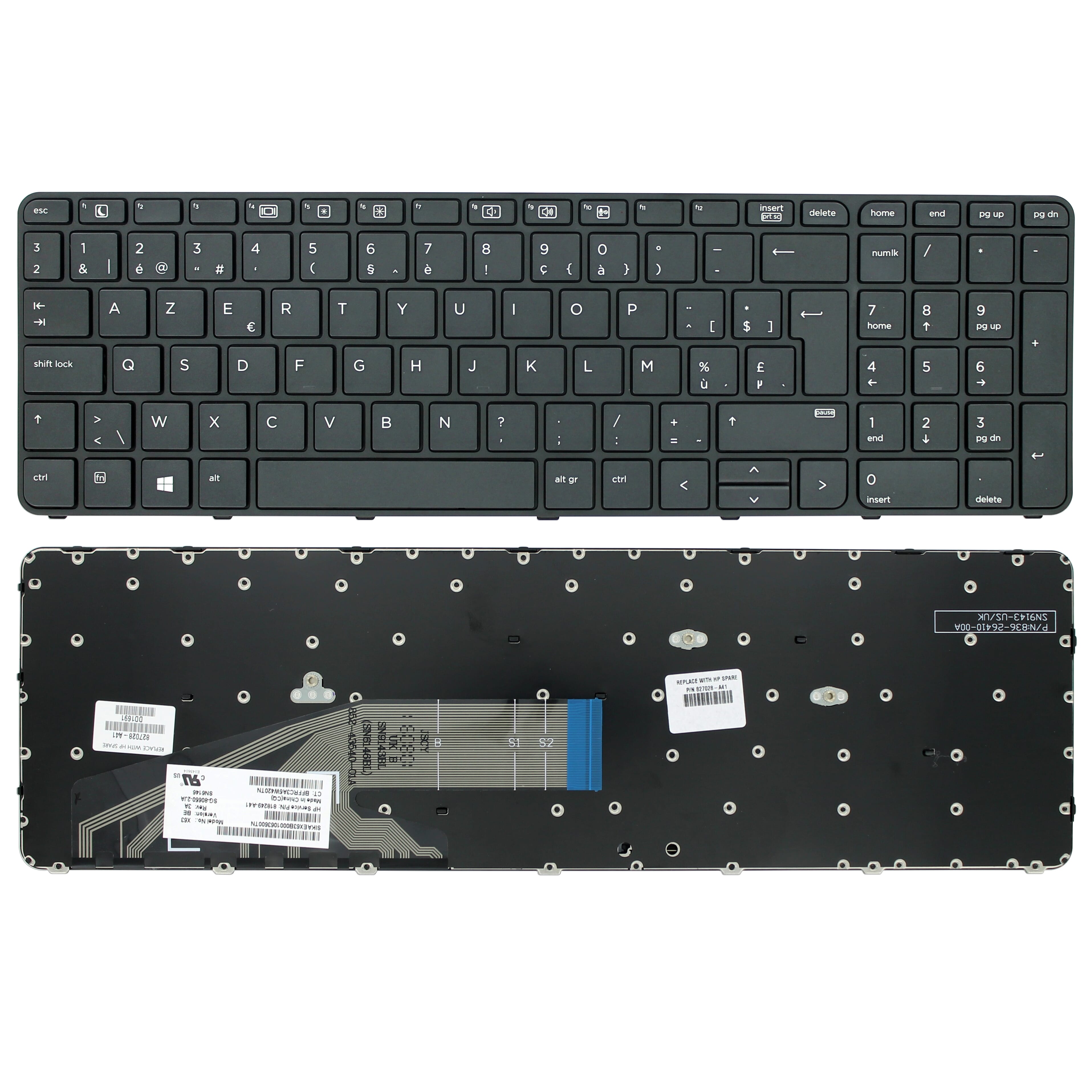 HP Laptop Tastatur Azerty BE