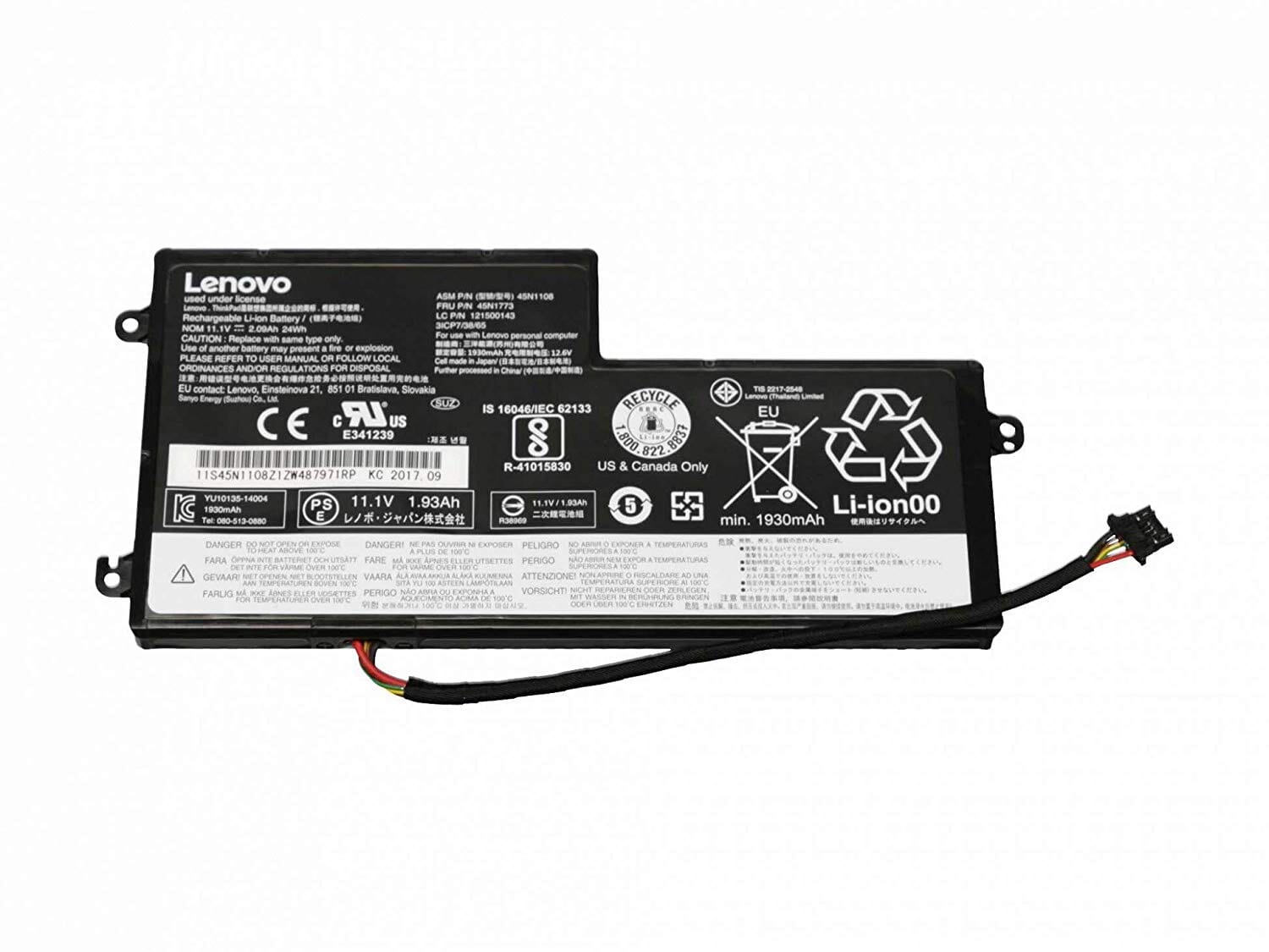 Lenovo Akku 1930mAh 24Wh