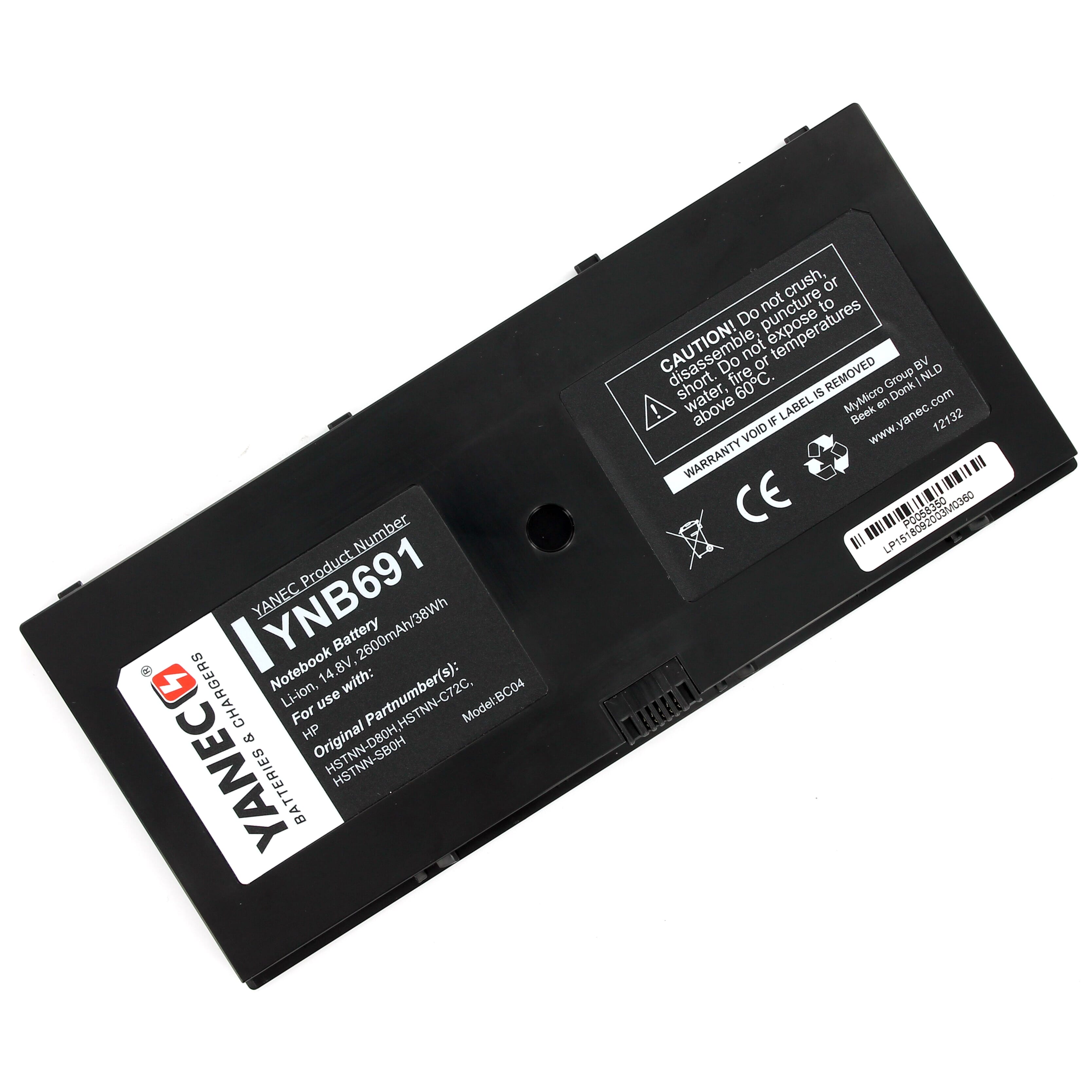 Yanec Laptop Akku 2600mAh