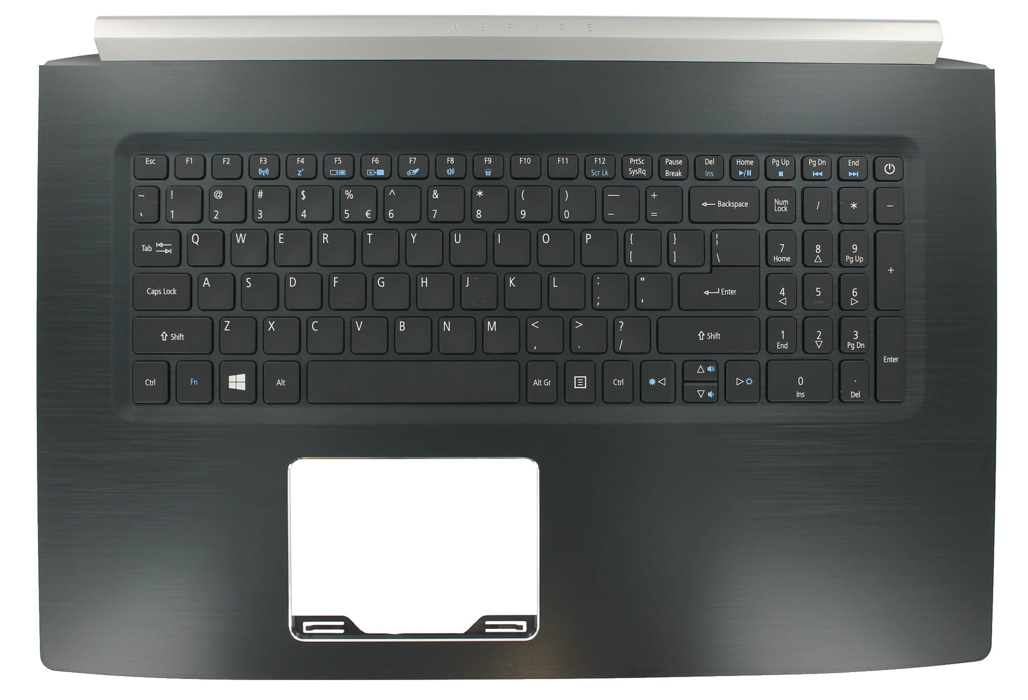 Acer Laptop Toetsenbord Qwerty US + Top Cover - Zwart