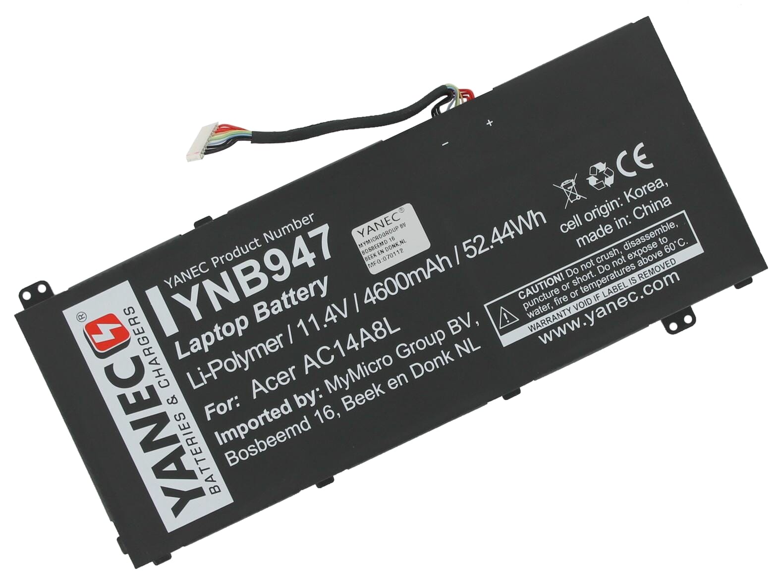 Yanec Laptop Akku 4600 mAh