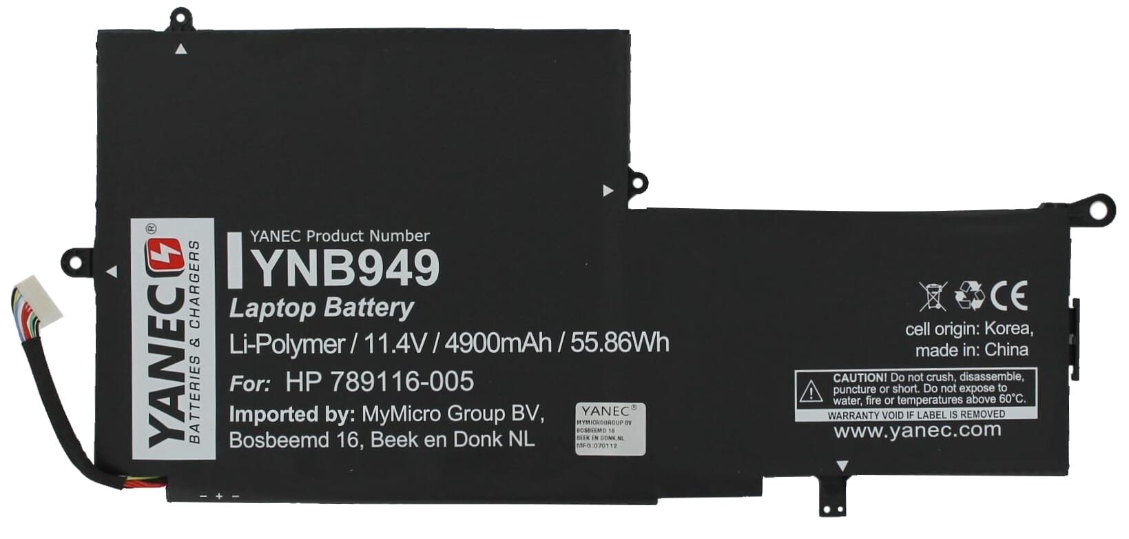 Yanec Laptop Akku 4900 mAh