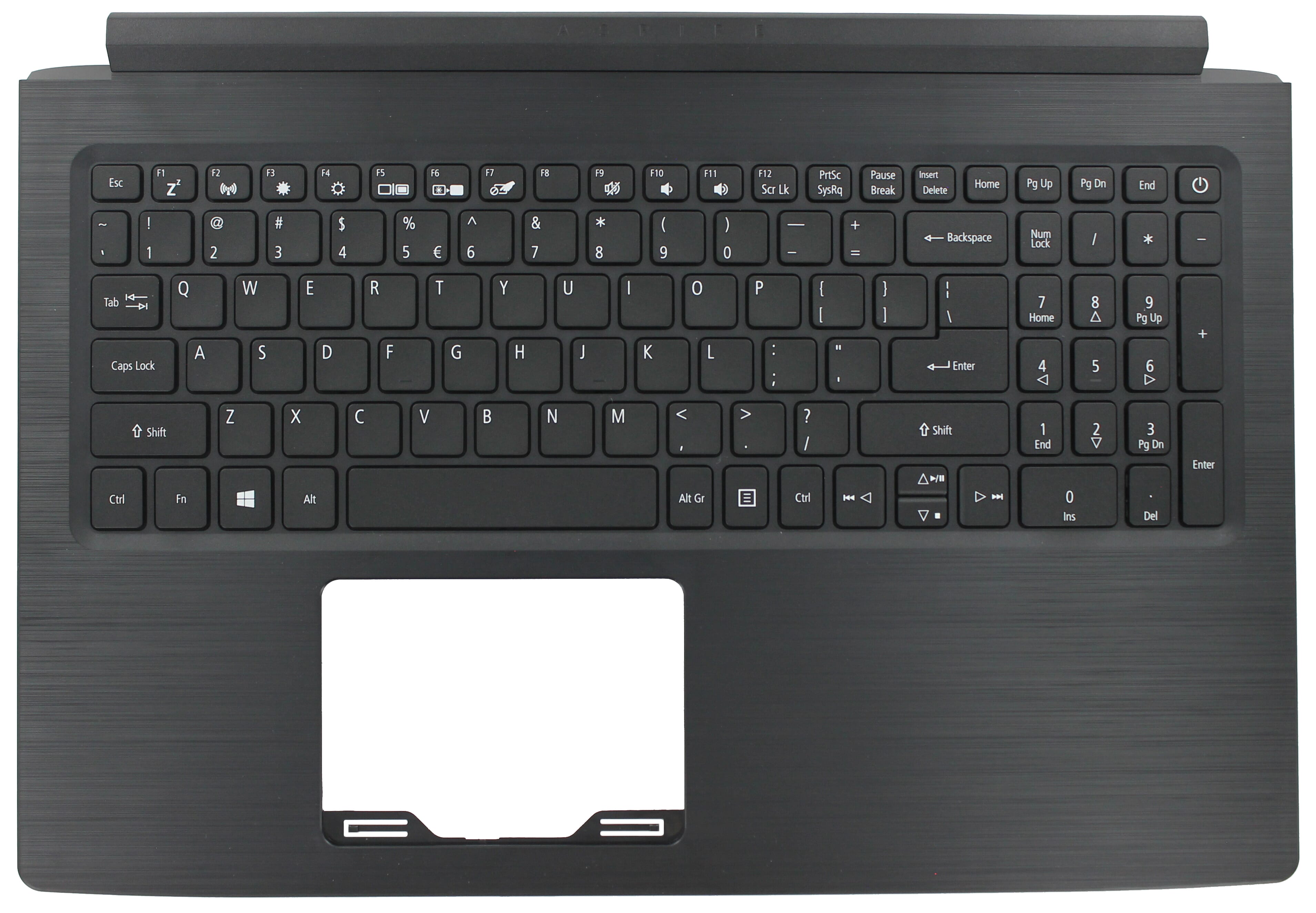 Acer Laptop Toetsenbord Qwerty US + Top Cover - Zwart