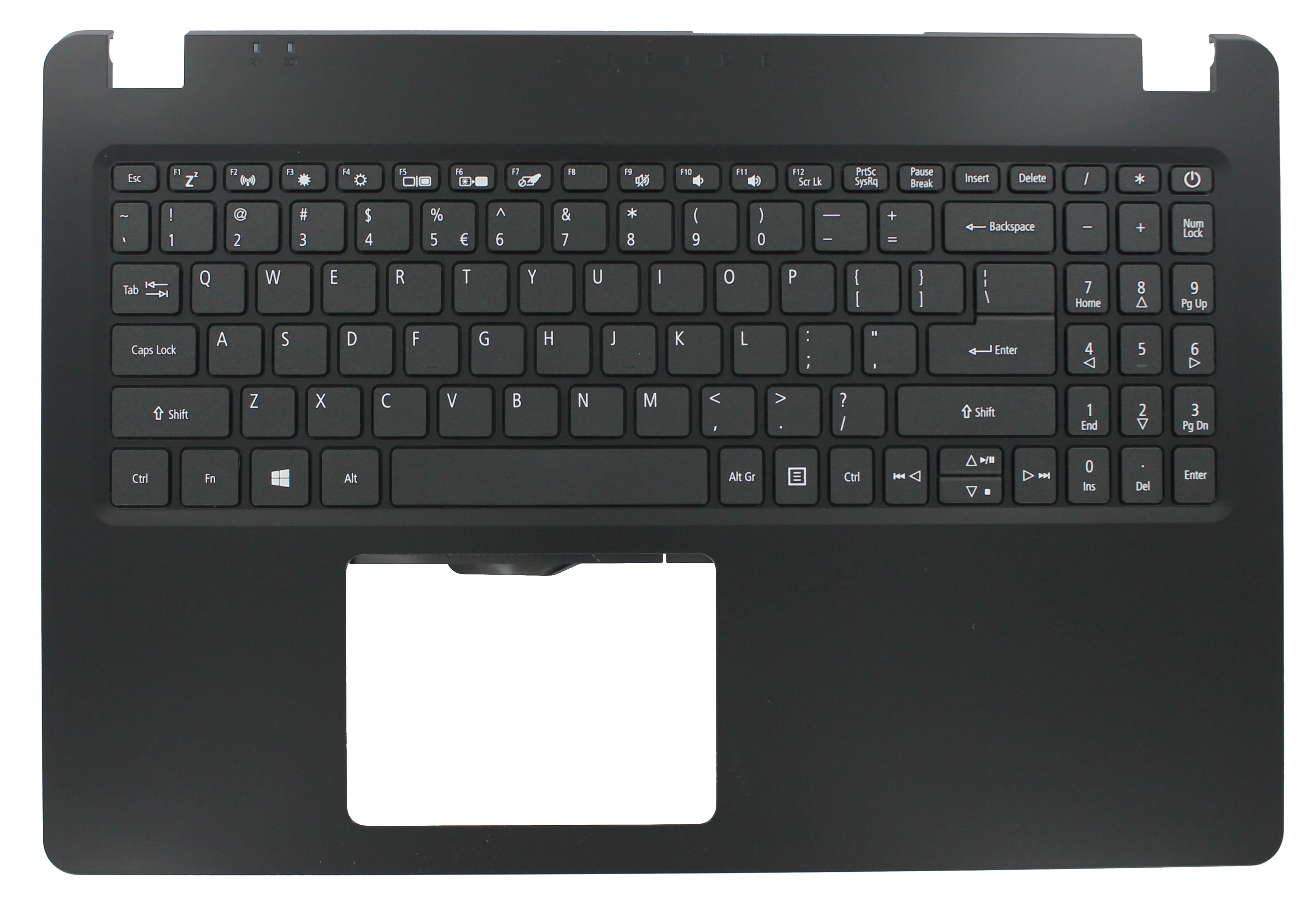 Acer Laptop Toetsenbord Qwerty US + Top Cover - Zwart