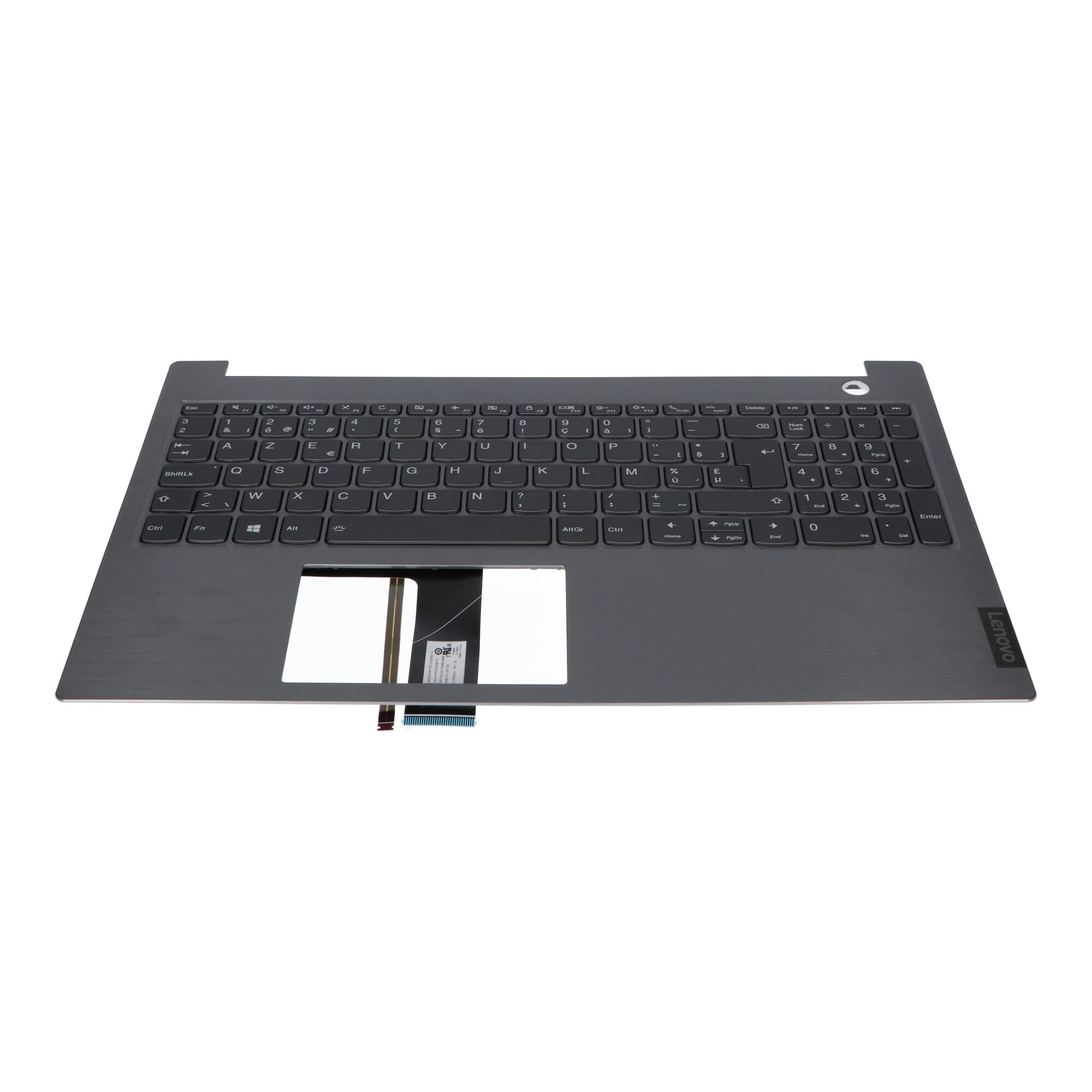 Lenovo Laptop Toetsenbord Azerty BE + Top Cover - Zilver