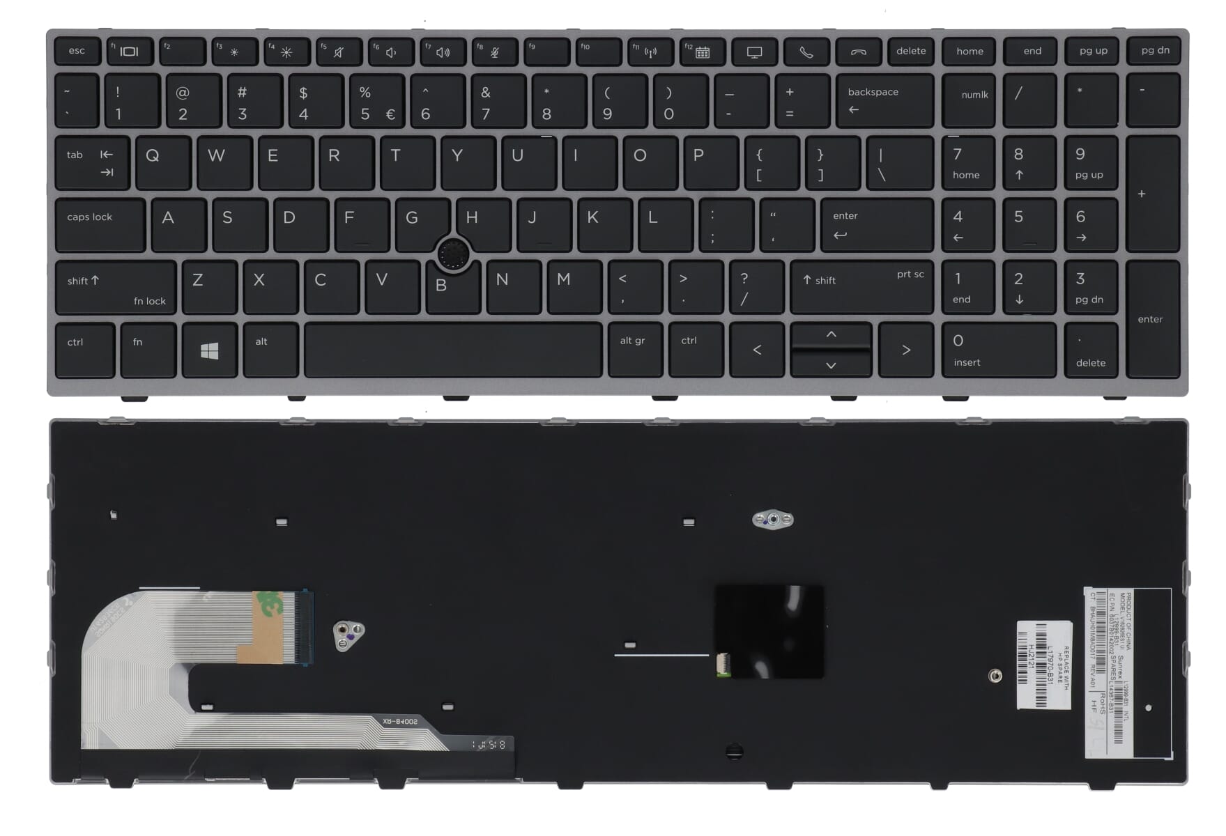 HP Laptop Toetsenbord Qwerty US