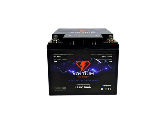 Voltium Energy LiFePO4 Accu 12,8V - 50Ah Bluetooth