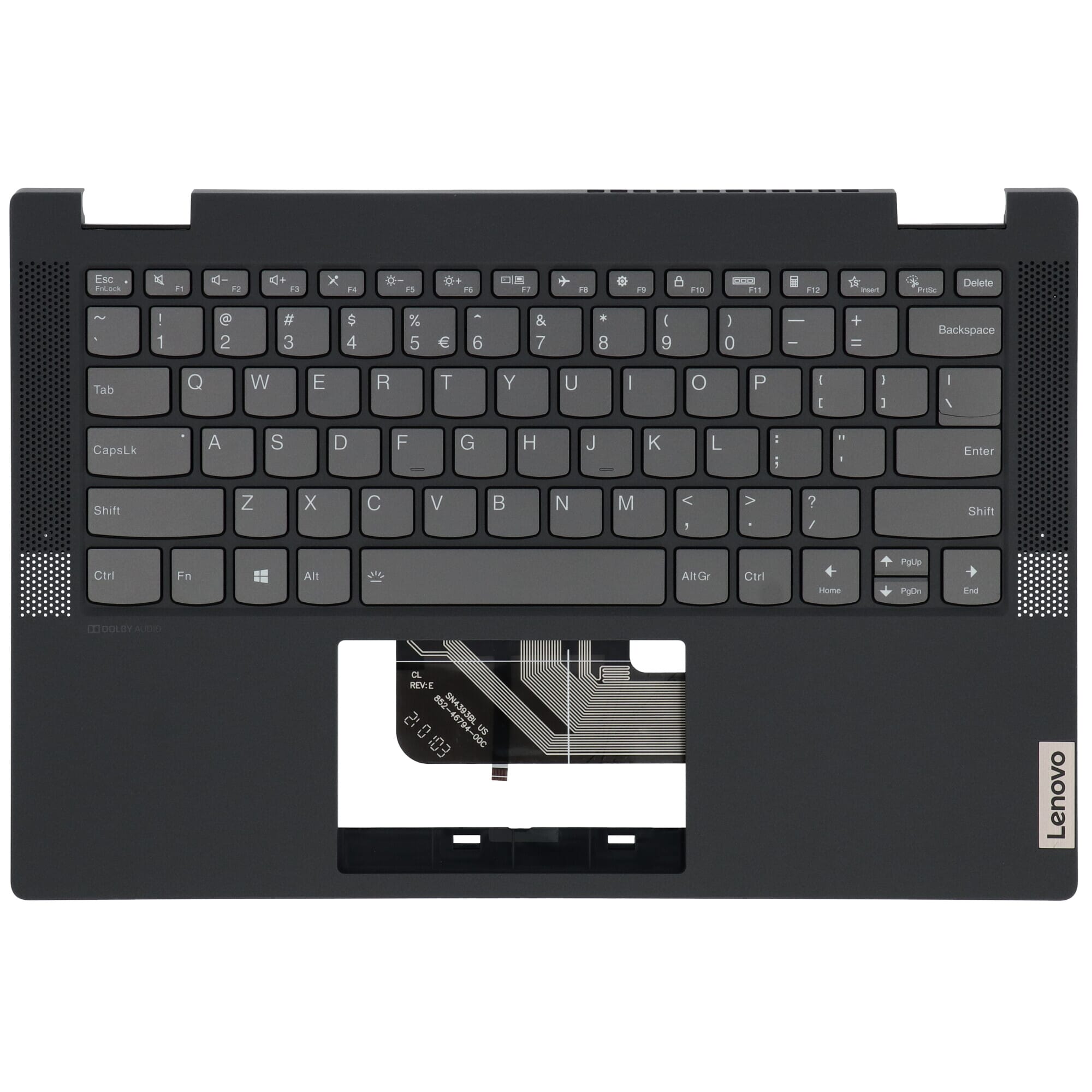 Lenovo Laptop Toetsenbord Qwerty US + Top Cover - Zwart