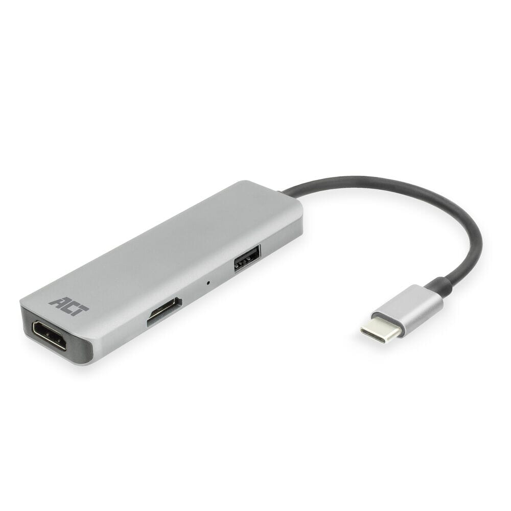 ACT USB-C 4K multiport adapter voor 2 HDMI schermen